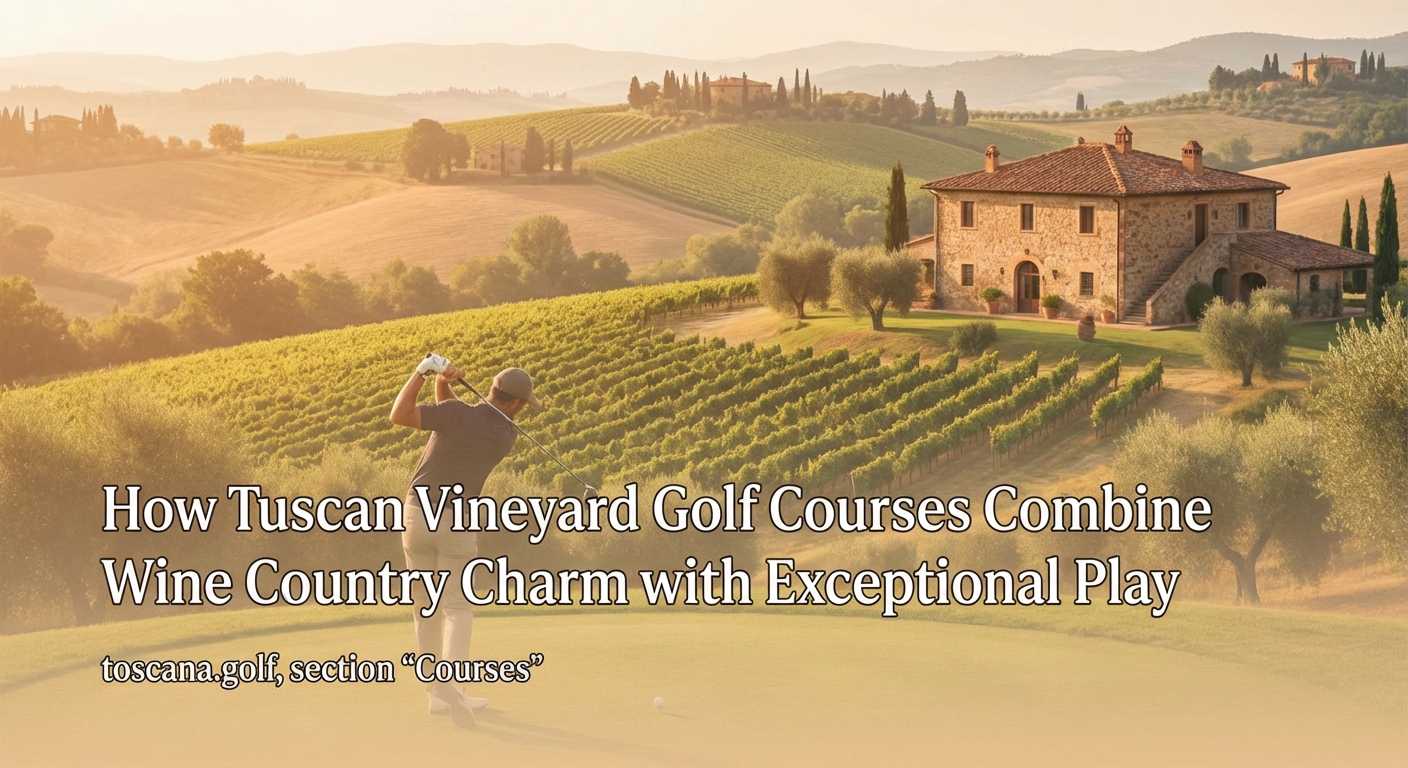 How Tuscan Vineyard Golf Courses Combine Wine Country Charm with Exceptional Play — 1