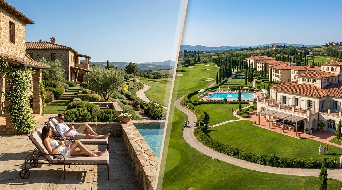 Boutique vs Grand Resort: Choosing Your Ideal Tuscan Golf Accommodation