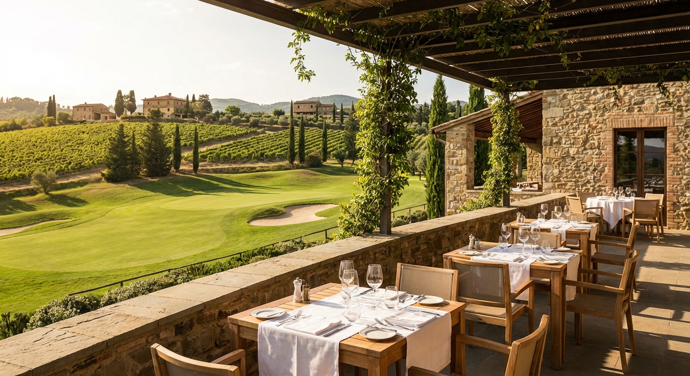 Vineyard Restaurants With Golf Course Views in Chianti