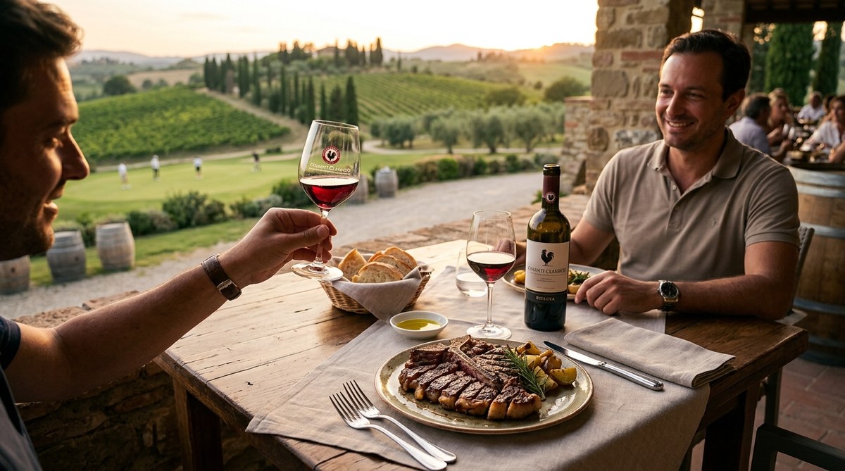How to Pair Chianti Classico with Your Post-Round Dinner in Tuscany
